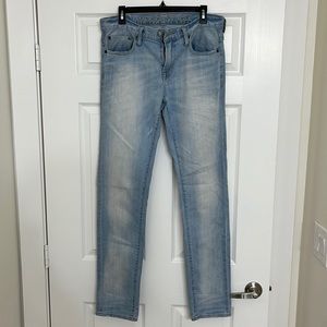 American Eagle Skinny Fit  - Whitewash - Size 32x34